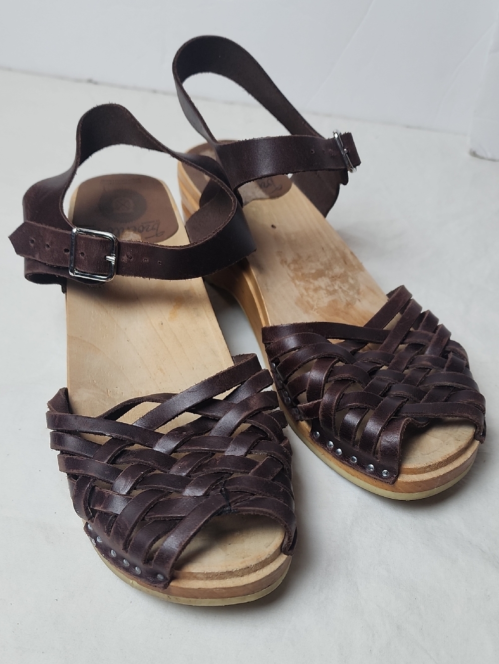 Troentorps Toffelfabrik Anna Clog Sandal Brown Size 6 (EU 36)